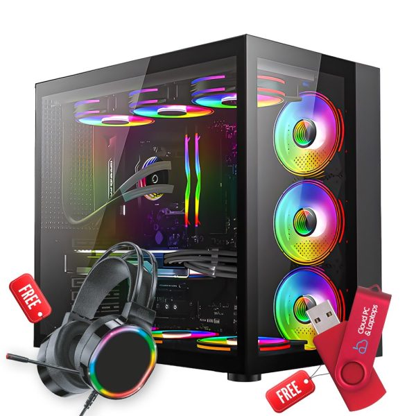 CORE i9 12900K 64GB RGB 2TB M.2 RTX 5080 GAMING PC, GP 004
