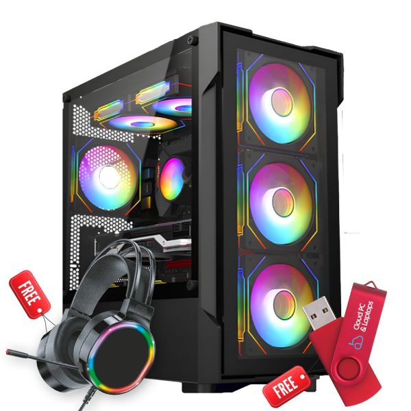RYZEN 5 32GB 1TB M.2 RTX 4060 GAMING PC 240MM LIQUID COOLING, GP 011