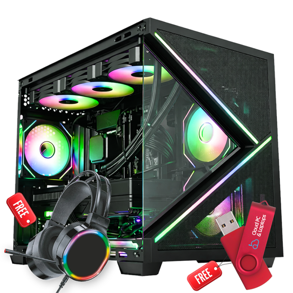 CPLP INTEL CORE i7 12700 Gen 32GB MEMORY 1TB NVMe NVIDIA RTX 5060360mm AIO Liquid Cooler GAMING PC, GP 025