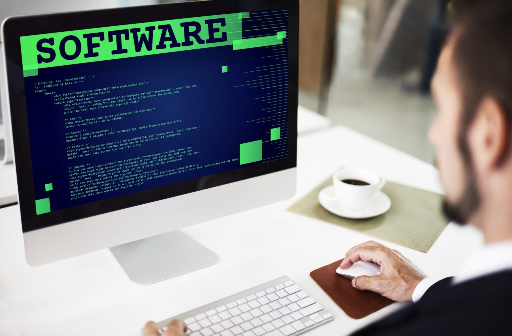 software application programming developer technology concept